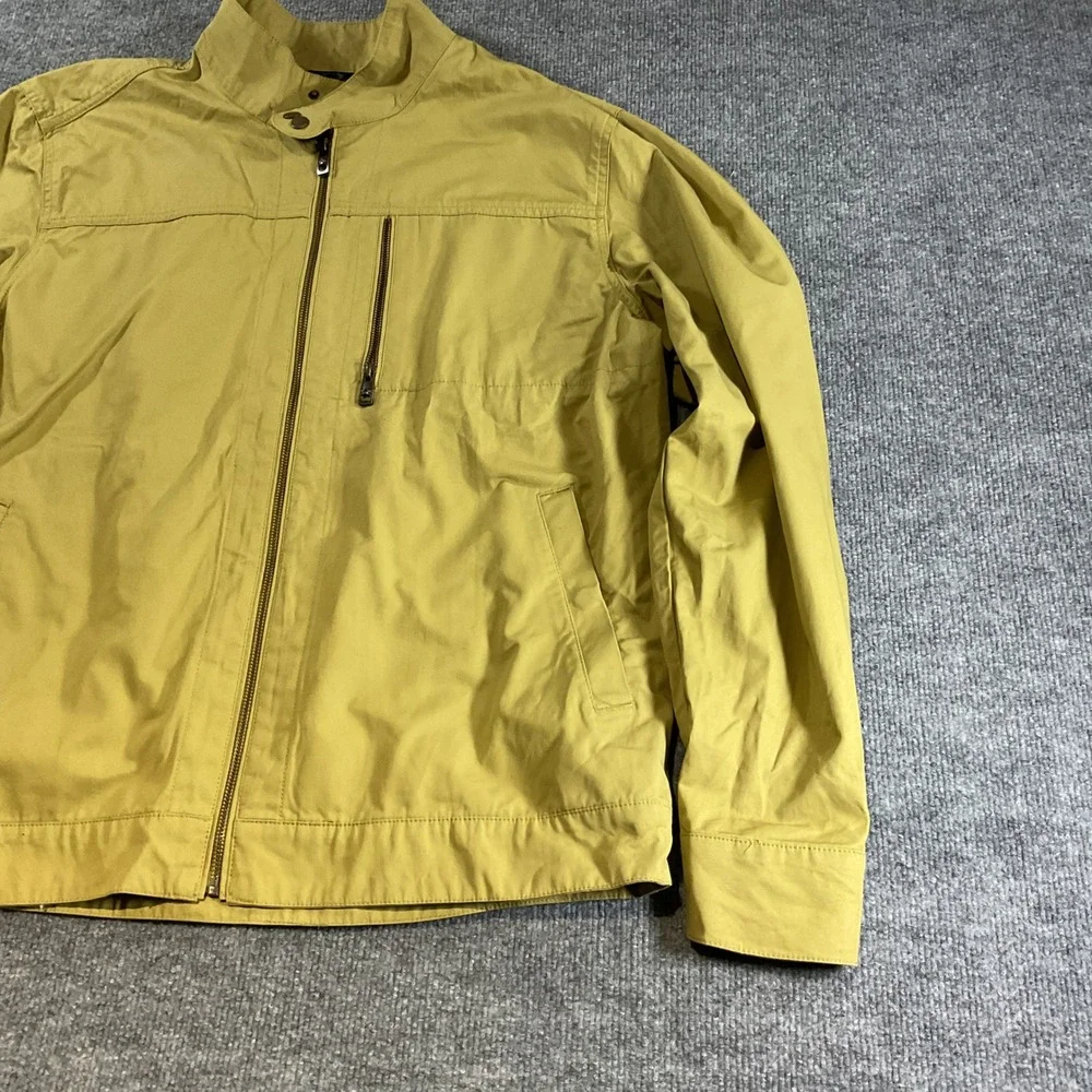 Oakley Mens Mustard Yellow Full Zip Mock Neck Lightweight Jacket XXL RN 96548